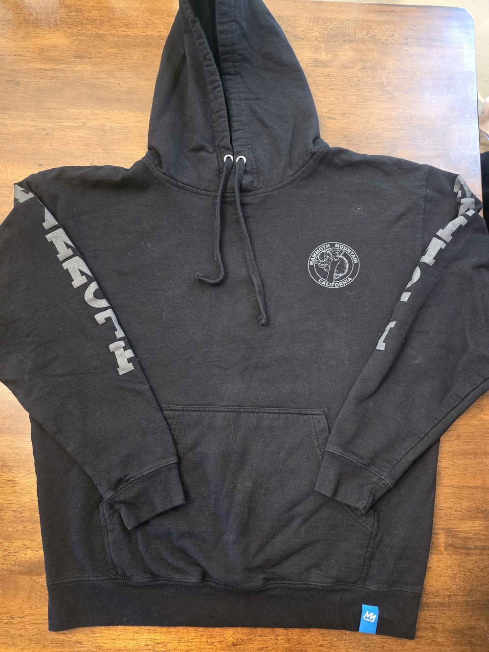 Black Graphic Pullover Hoodie Mammoth